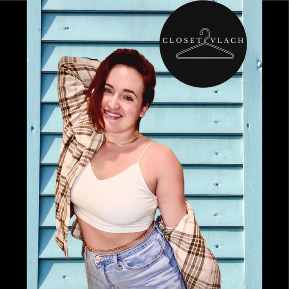 Plaid oversized jacket BEIGE - Picture 2 of 2